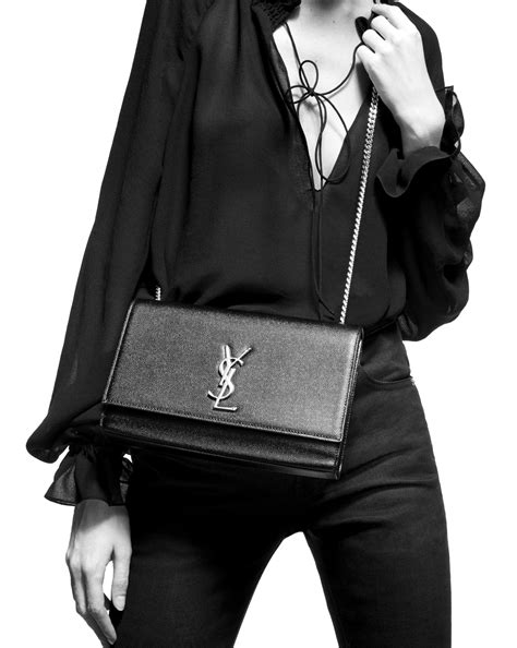 ysl classic medium monogram satchel|KATE MEDIUM IN GRAIN DE POUDRE EMBOSSED .